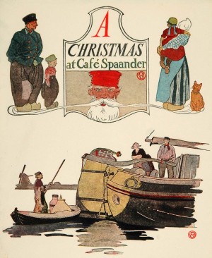 1913 Holland Cafe Spaander Edward Penfield Mini Poster